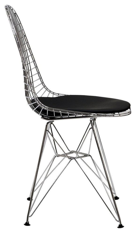 Modern Contemporary Kitchen Dining Side Chair Black