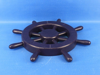 Decorative Decorative Ship Wheel, Dark Blue, 12"