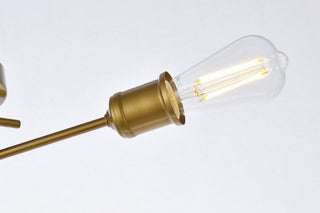 Xander 3-Light Flush Mount, Brass