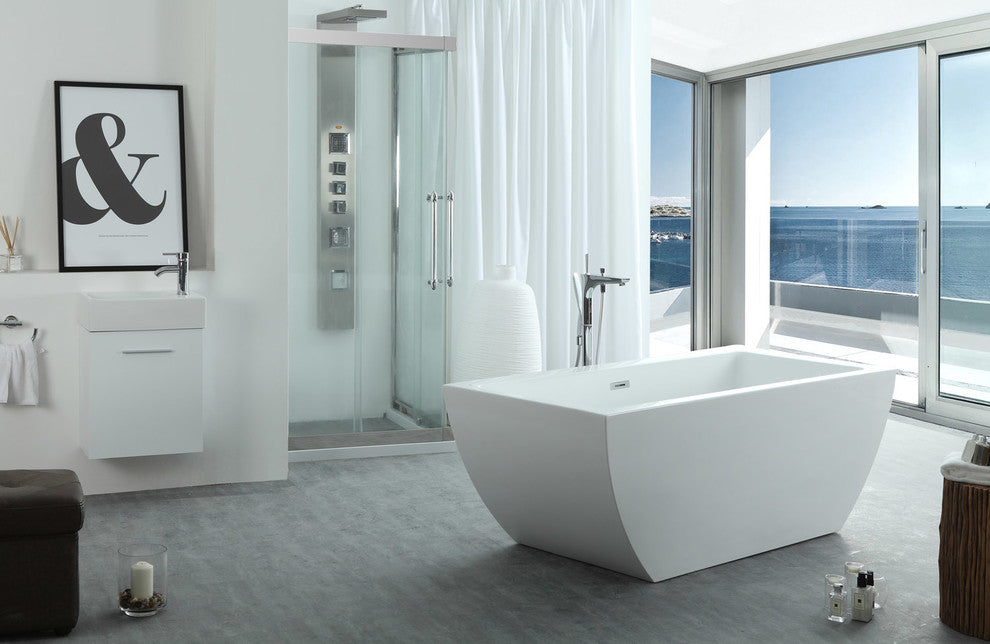 Serenity 67"x31.5" Freestanding Soaking Bathtub