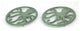 Distressed Coastal Cast Iron Octopus Sea Foam Green Trivet Set of 2