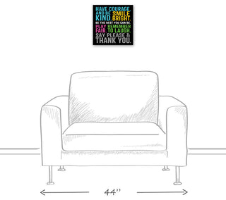 Have Courage Be Kind 16x20 Canvas Wall Art