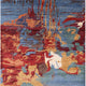 Ahgly Company Indoor Square Mid-Century Modern Area Rugs, 4' Square