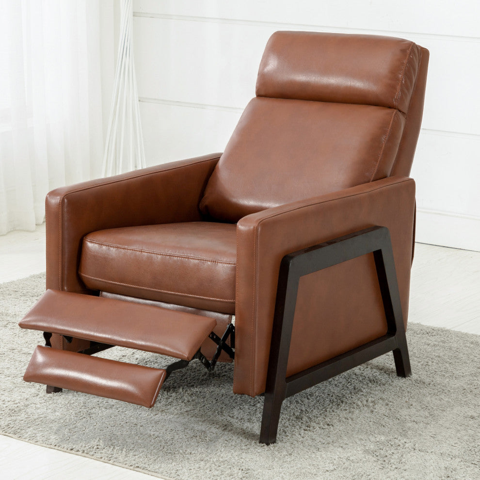 Maxton Push Back Recliner, Caramel