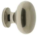 Genuine Solid Brass 1" Round Knob, Antique Nickel