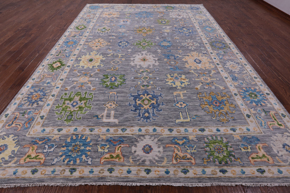 10' 1" X 14' 3" Turkish Oushak Hand-Knotted Rug - Q15665