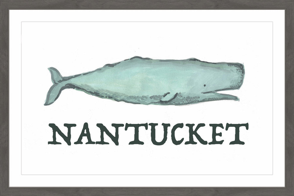 "Long Live Nantucket" Framed Painting Print, 18x12