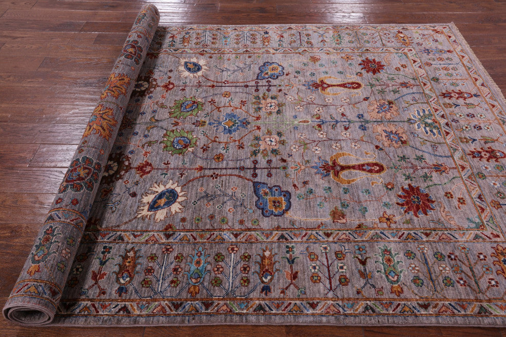 5' 7" X 7' 11" Persian Tabriz Hand-Knotted Wool Rug Q5730