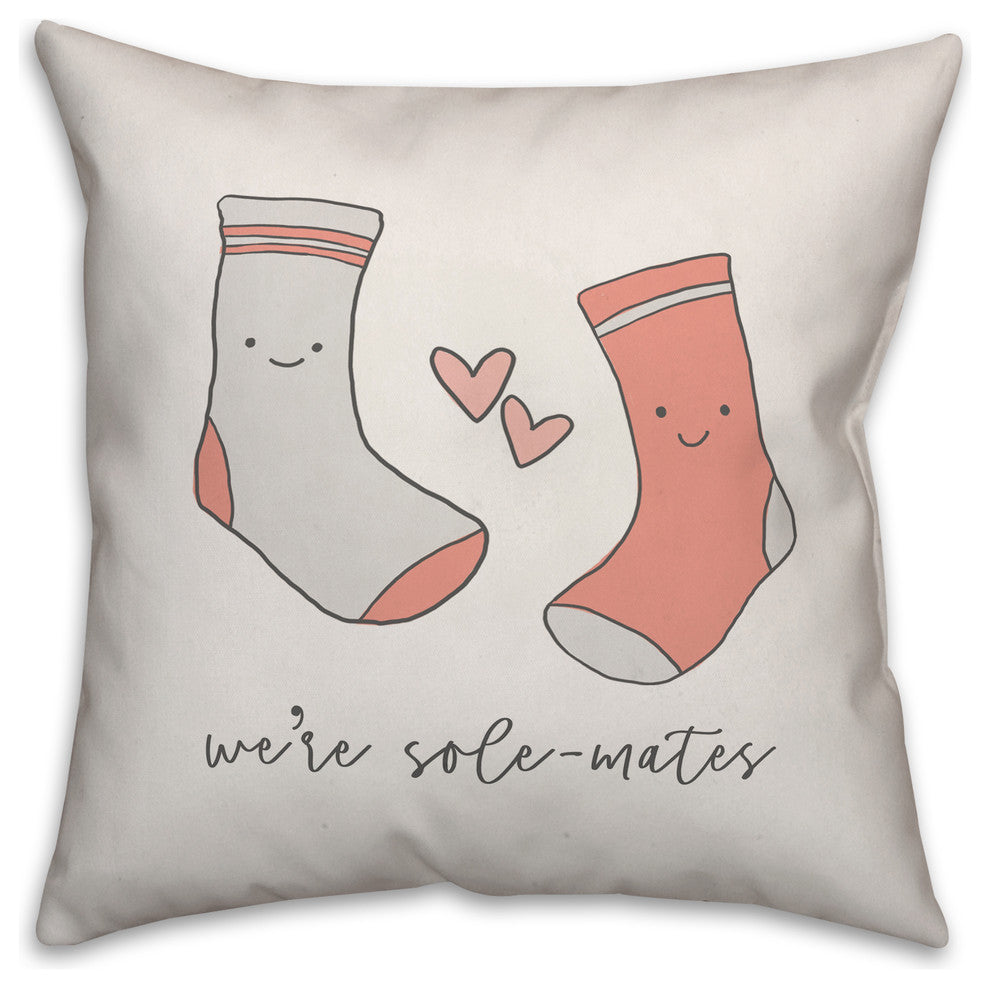 Sole Mates 20x20 Throw Pillow