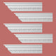 Ornate Cornice White Urethane Chaville Design 5 Pieces Totaling 480" Length