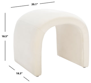 Safavieh Kibo Ottoman, Cream