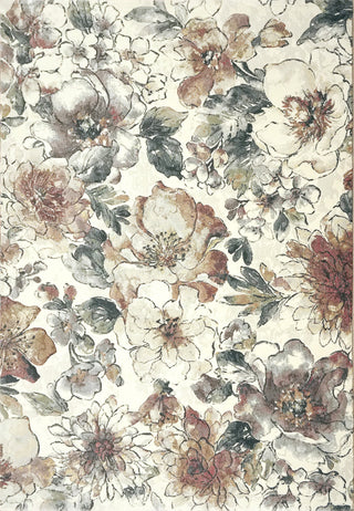 Eclipse Cream And Multicolor Area Rug, 5.3'x7.7'