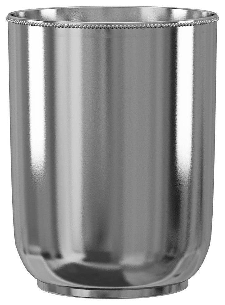 nu steel Chic Beaded Wastebasket, 7 Quart
