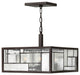 Hinkley Mondrian Large Convertible Semi-Flush Mount, Buckeye Bronze