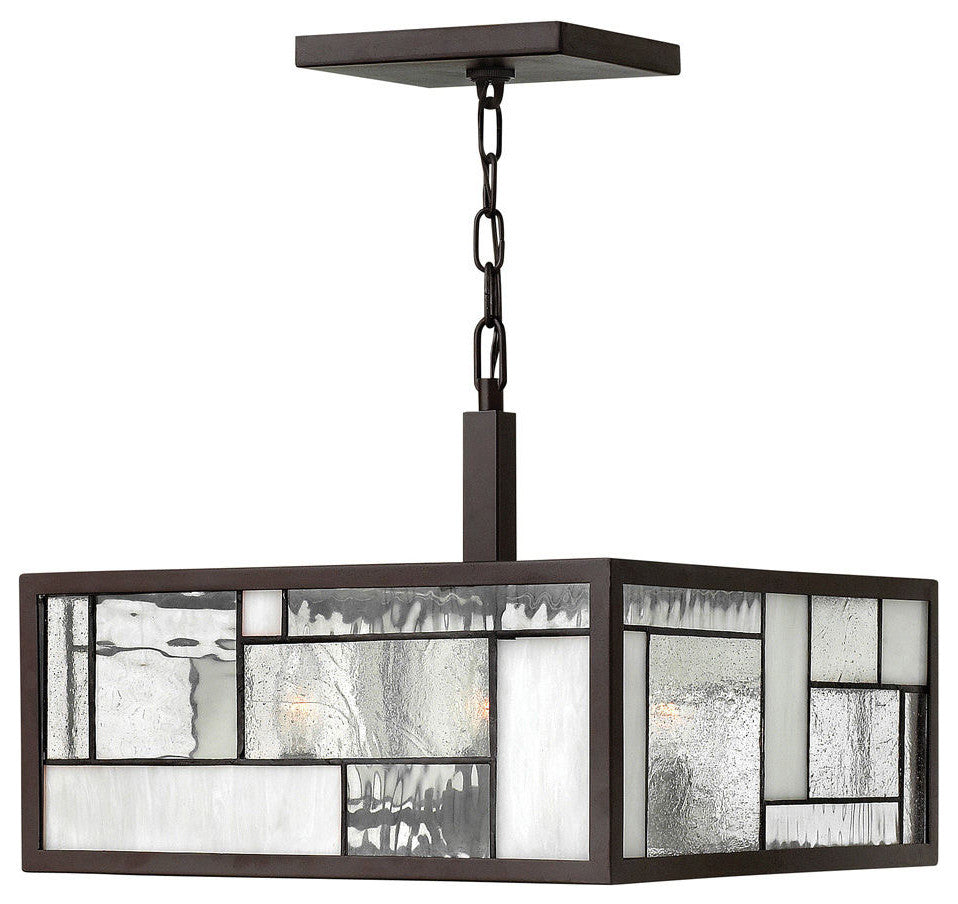 Hinkley Mondrian Large Convertible Semi-Flush Mount, Buckeye Bronze