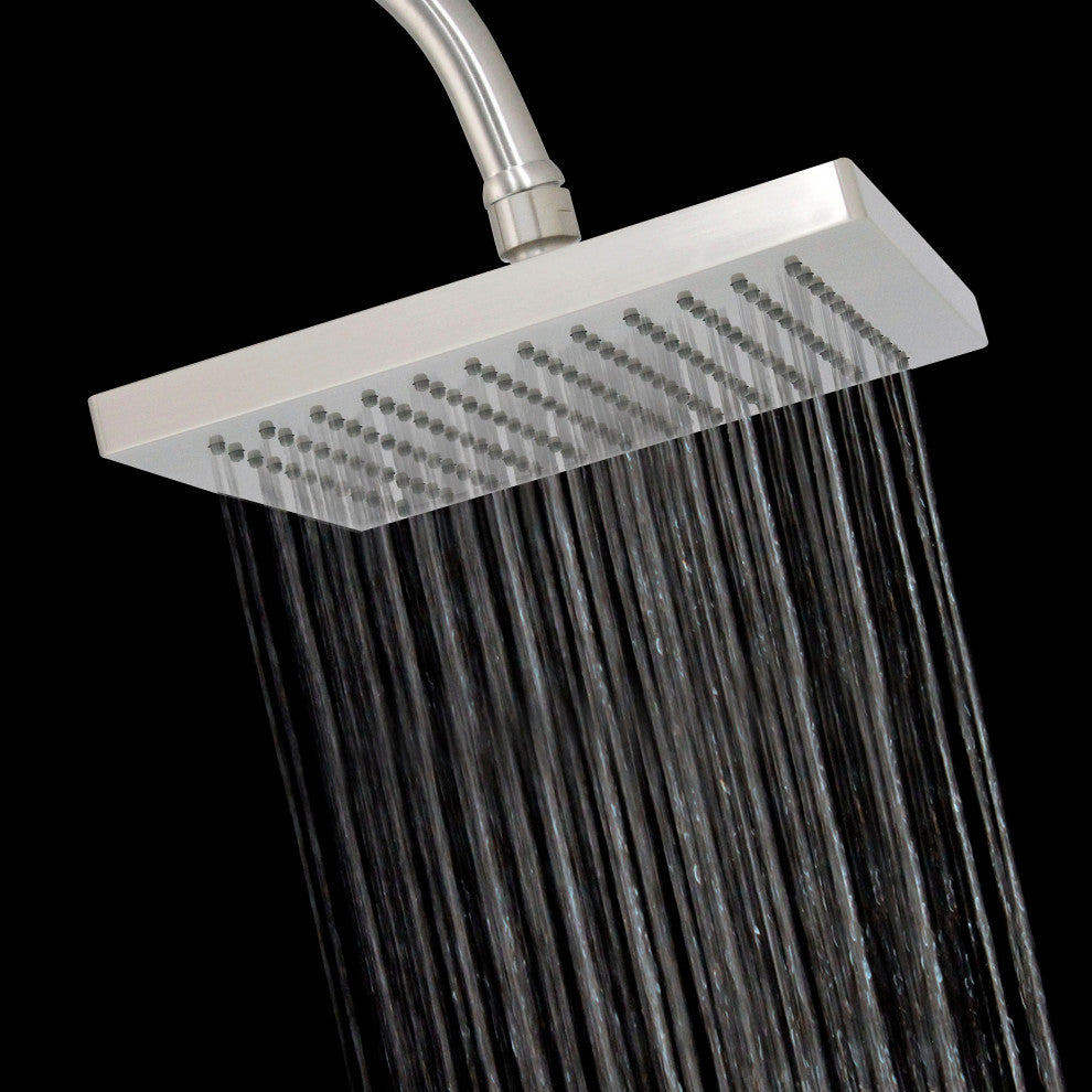 MODONA's 8" SQUARE Rain Shower Head -, Satin Nickel