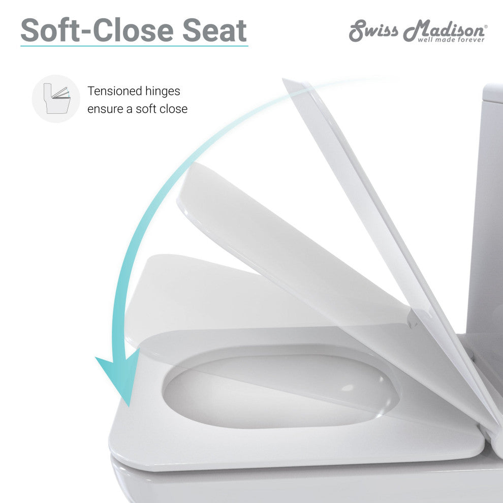 Concorde One-Piece Square Left Side Flush Handle Toilet 1.28 gpf