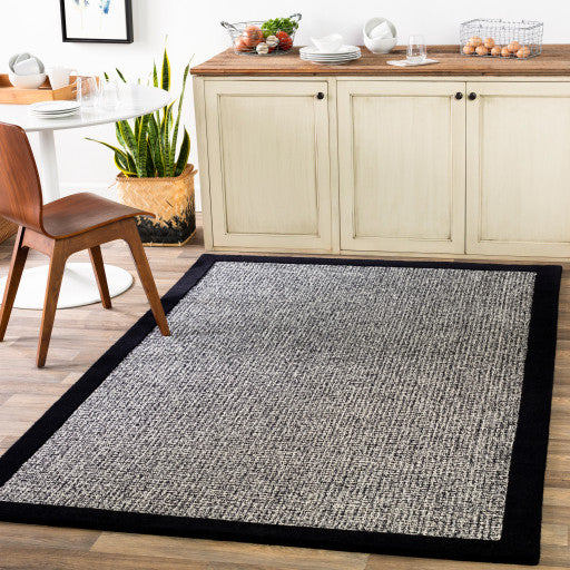 Surya Siena SNA-2303 8'x10' Rug, Black/Cream