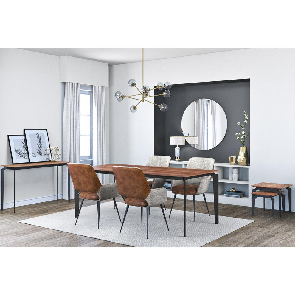 Desi Arm Chair, Dark Brown