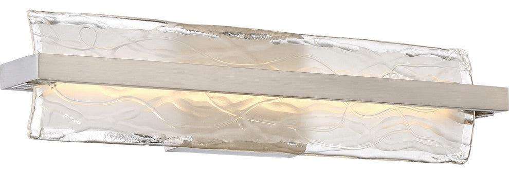 Quoizel PCGL8522 Glacial 1 Light 22" Bathroom Vanity Light - Brushed Nickel