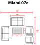 Miami 7 Piece Outdoor Wicker Patio Furniture Set 07c