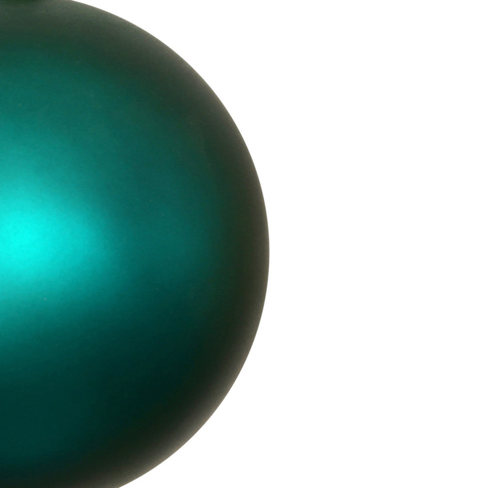 Vickerman N592041Dmv 8" Dark Teal Matte Ball Ornament