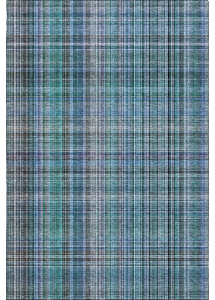 Premium Machine Washable Mayfield AMF541 Teal 3' x 5' Rug