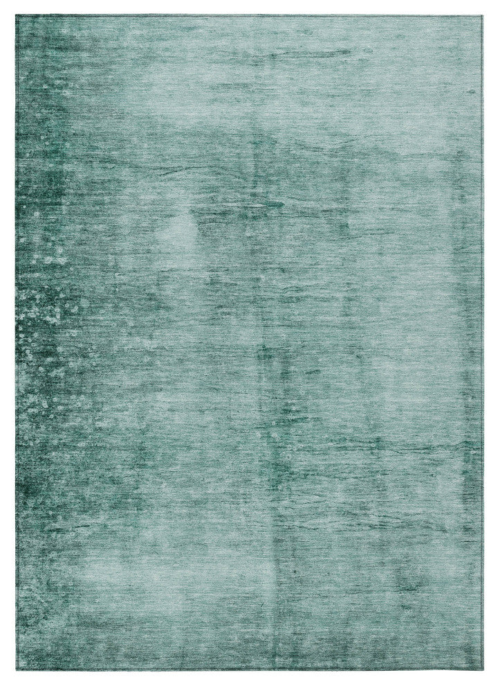 Machine Washable Indoor/Outdoor Chantille ACN1884 Teal 2'6" x 3'10" Rug