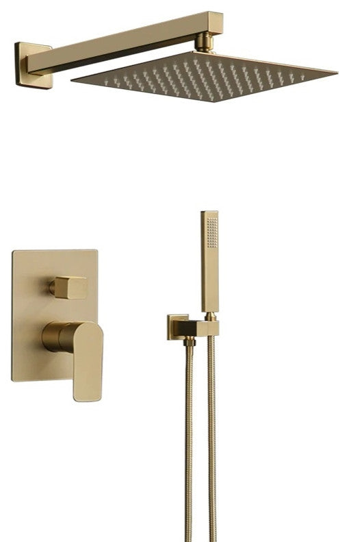 Fontana Marion Wall Mounted Hot and Cold Mixer Shower Set, 10"