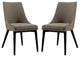 Modern Contemporary Urban Kitchen Room Dining Side Chair, Gray Gray, Fabric