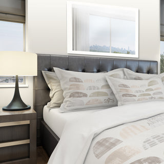 Geometric Neutral Form V Geometric Duvet Cover Set, King