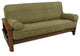 Solid Microsuede Full Futon Cover Set, Sage Green