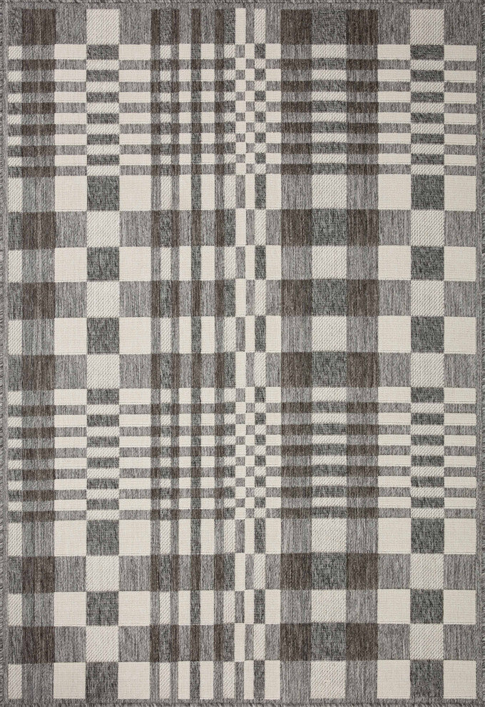 Loloi II In/Out Rainier Area Rug, Ivory / Pebble, 3'-11" X 5'-11"