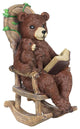 Solar Bears Reading a Book Garden Statue