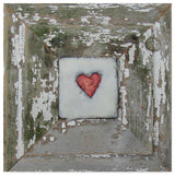 "Hearts Desire Distressed White" by lovISart, Canvas Art