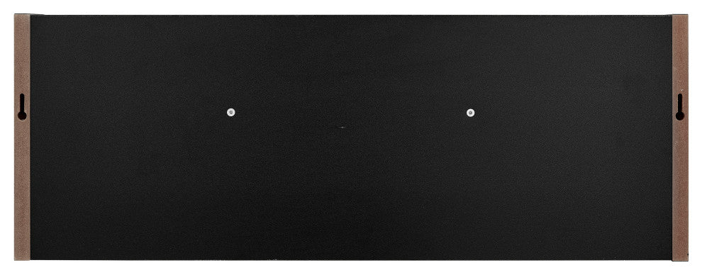 Danya B. Entryway Floating Utility Wall Shelf with Hooks "“ Wall Mounted, Black
