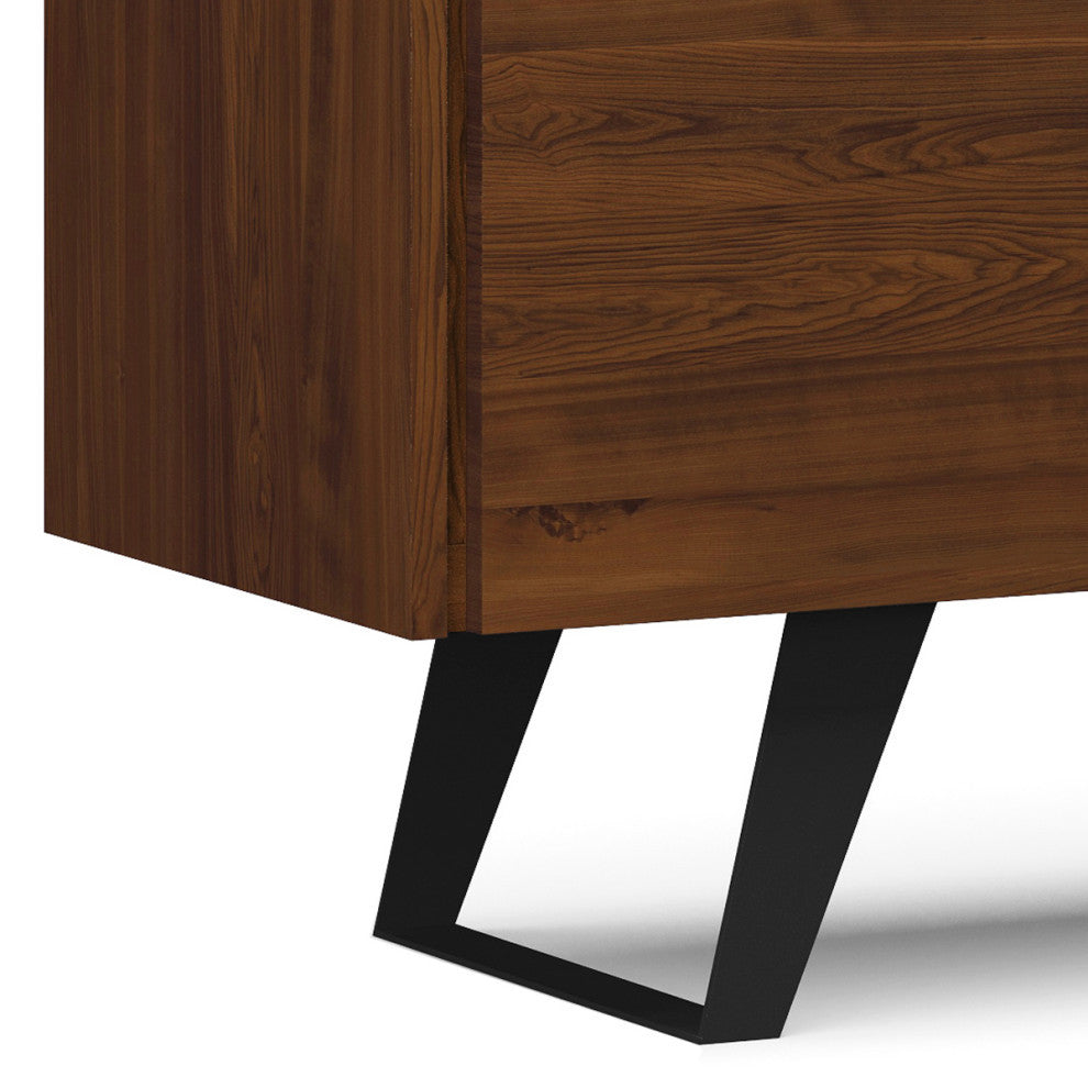 Lowry SOLID ACACIA WOOD TV Media Stand For TVs up to 70 inches, Walnut