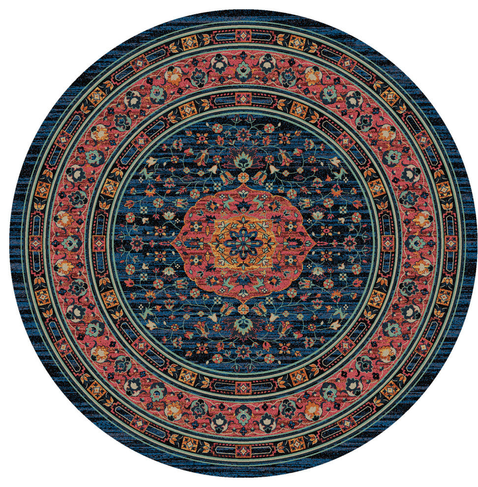 Zanza, Pink, 8' Round
