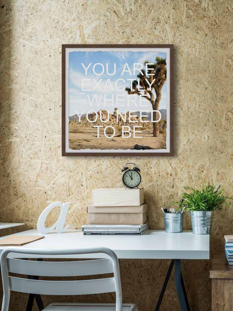"Right Place" Framed Painting Print, 24x24