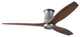 Arbor Flush Fan Graphite, 54" Mahogany Blades, Wall/Remote Control