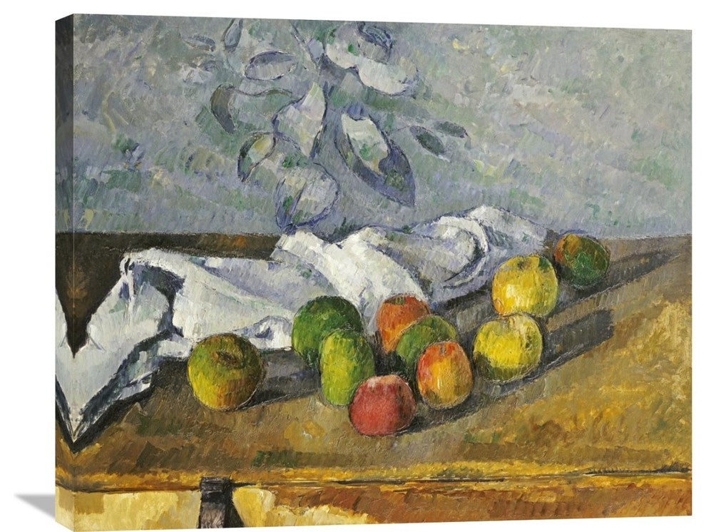 "Apples and a Napkin" Stretched Canvas Giclee by Paul Cezanne, 30"x24"