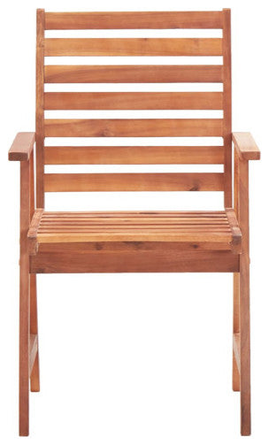 vidaXL Patio Dining Chairs 3 Pcs Outdoor Chair with Cushions Solid Wood Acacia