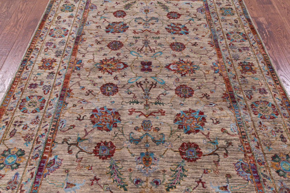 5' 7" X 8' 1" Persian Tabriz Hand Knotted Wool Rug Q10581