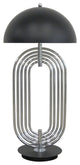 Metal 28" Art Deco Table Lamp, Silver