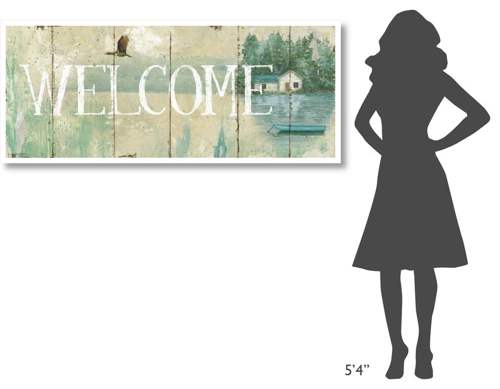 "Waterside Lodge III" Digital Paper Print by Daphne Brissonnet, 62"x26"