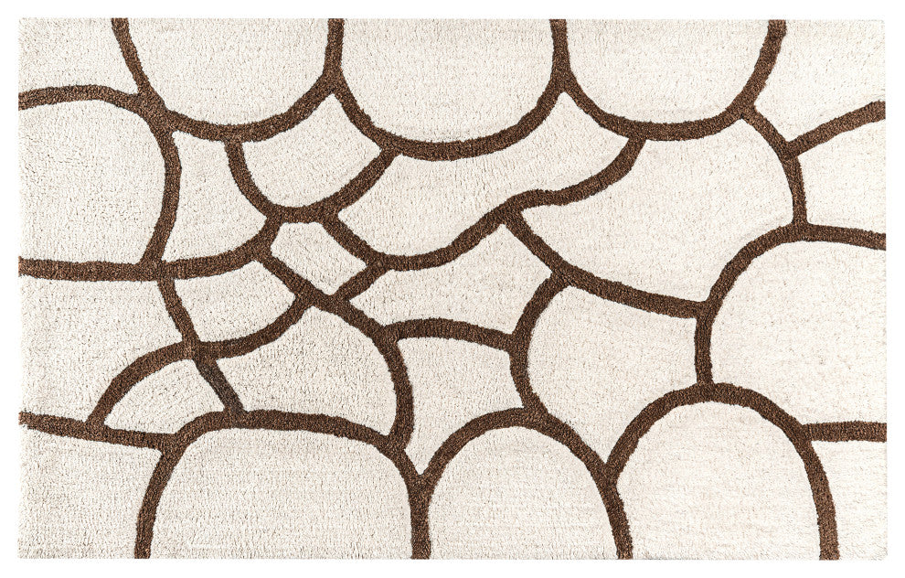 Edington Machine Tufted Bath Mat, Beige, 30x50