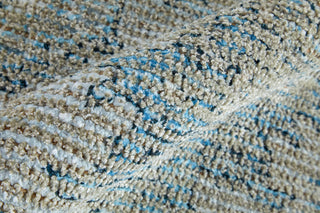 Weave & Wander Ramey Vintage Space Dyed Wool Rug, Tan/Gray, 7'6"x9'6"