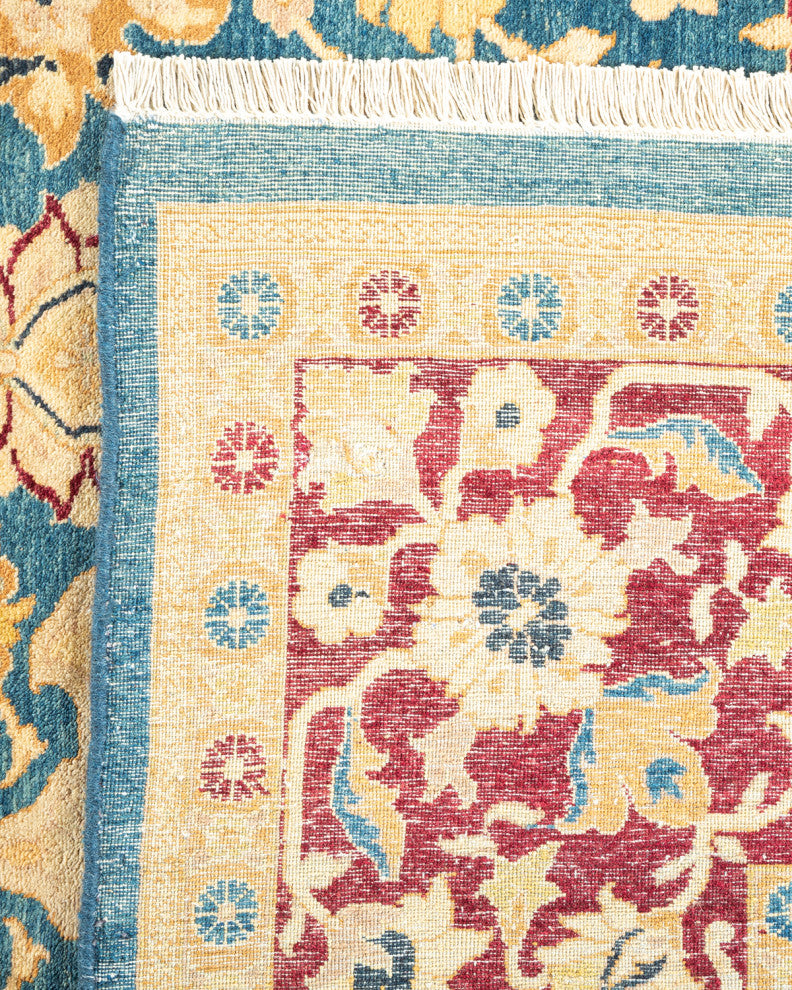 Mogul, One-of-a-Kind Hand-Knotted Area Rug Blue, 6'1"x8'10"