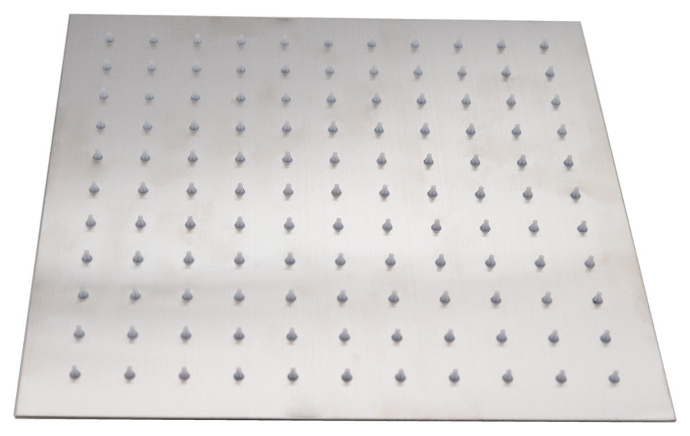 12"x12" Square Thin Shower Head, Satin Nickel