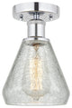 Innovations 616-1F-PC-G275 Conesus 1 Light Semi-Flush Mount, Polished Chrome